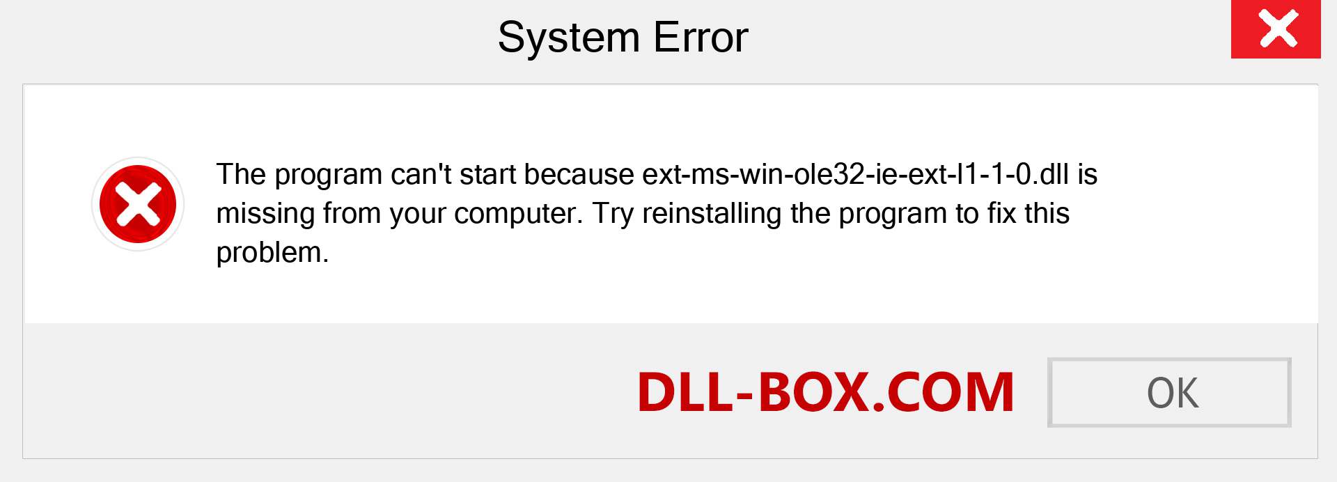  ext-ms-win-ole32-ie-ext-l1-1-0.dll file is missing?. Download for Windows 7, 8, 10 - Fix  ext-ms-win-ole32-ie-ext-l1-1-0 dll Missing Error on Windows, photos, images